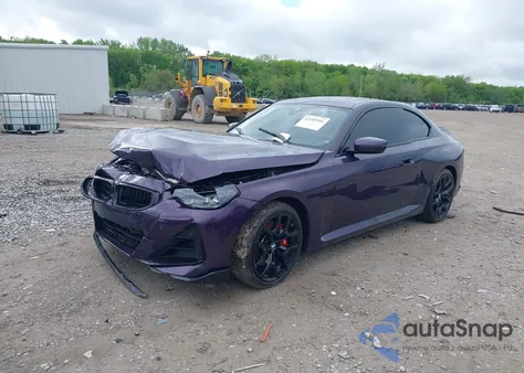 2025 BMW 230 I xDrive из США, поврежденный, VIN 3MW33CM04S8F07750